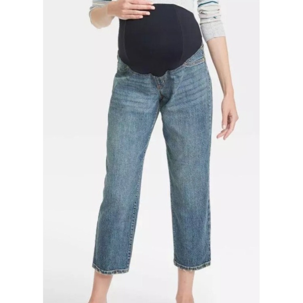 Isabel Maternity Over The Belly Skinny Bootcut Jeans Size 4